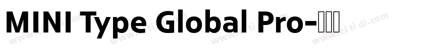 MINI Type Global Pro字体转换